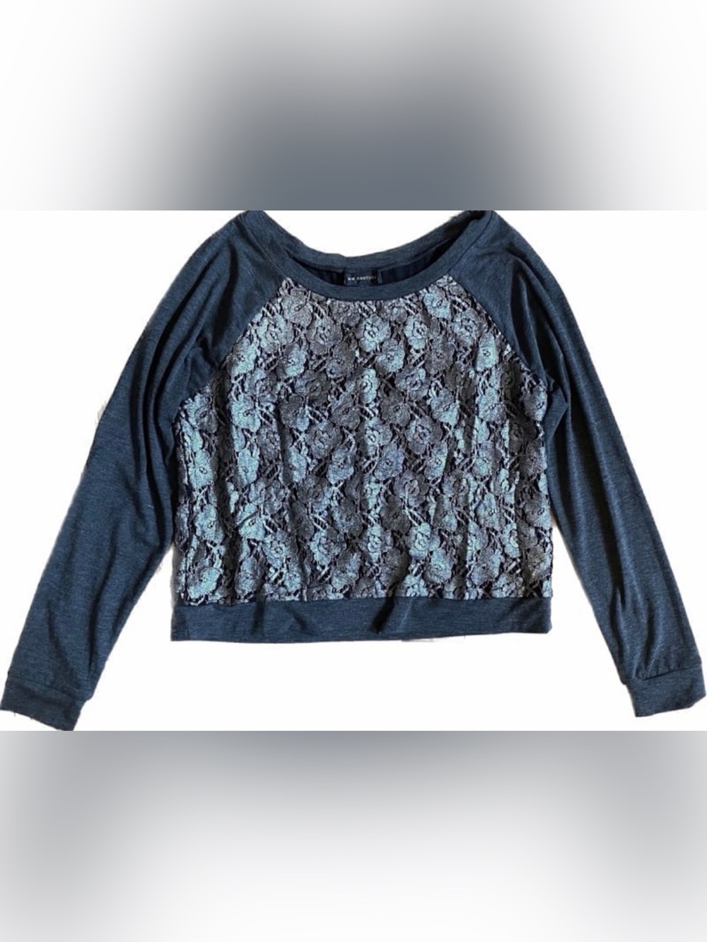 M.M. COUTURE Top with Floral Lace - Large